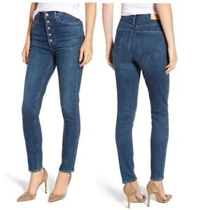 Citizens of Humanity Olivia High Rise Slim Ankle Jeans Blue Women's Petite Sz 27